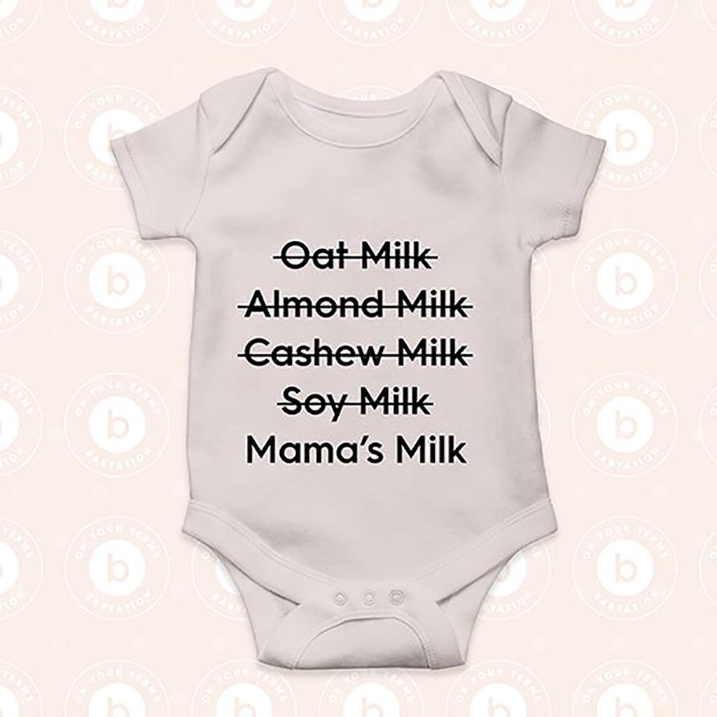 Milking It Organic Sleepsuit in Oat - Eco Mama & Babe
